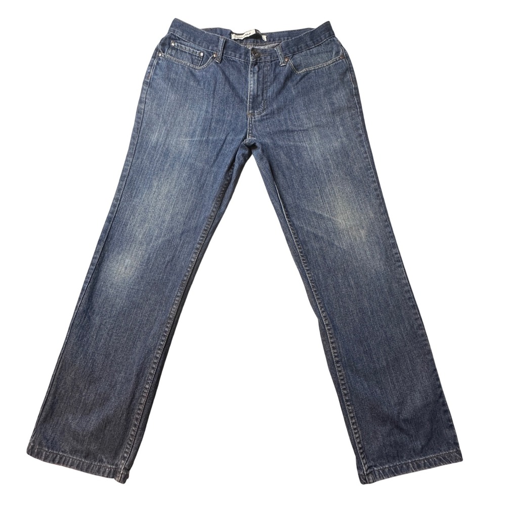 Anchor Blue Jeans Mens 31x30 (31x27) Blue Straight Leg Denim Faded Casual Pants